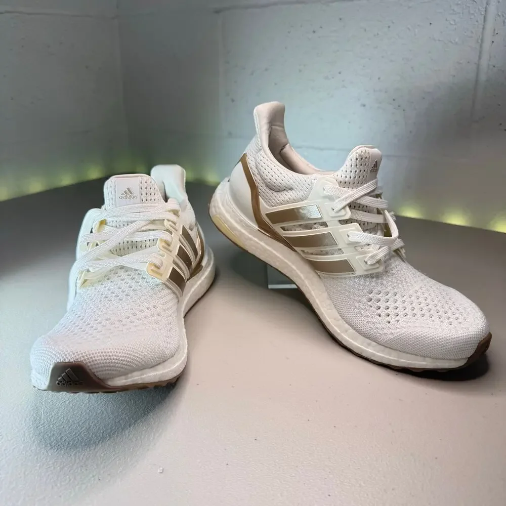 adidas ultraboost 1.0 women’s 8 off white cyber metallic warm vanilla JR3144